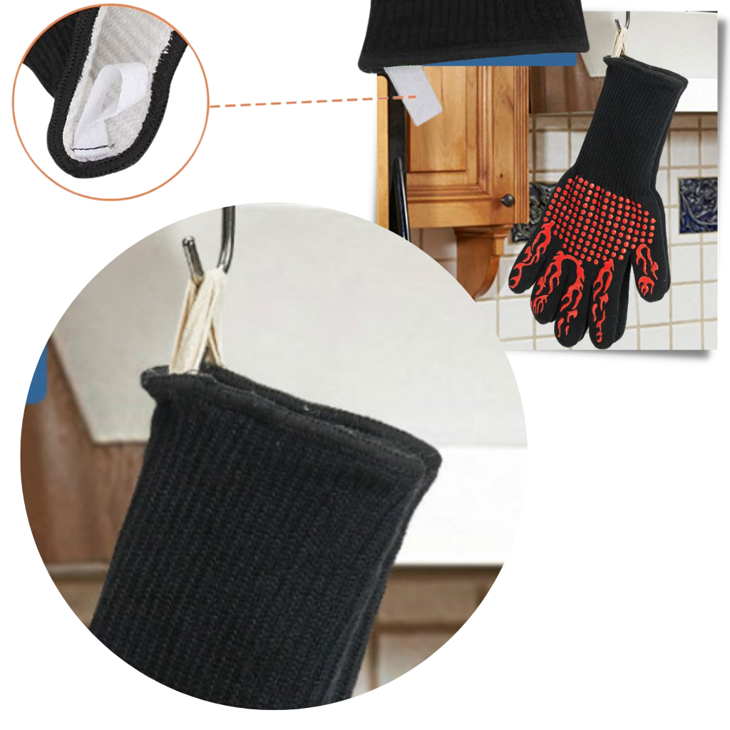 Gants pour barbecue résistant à la chaleur (1 paire)
