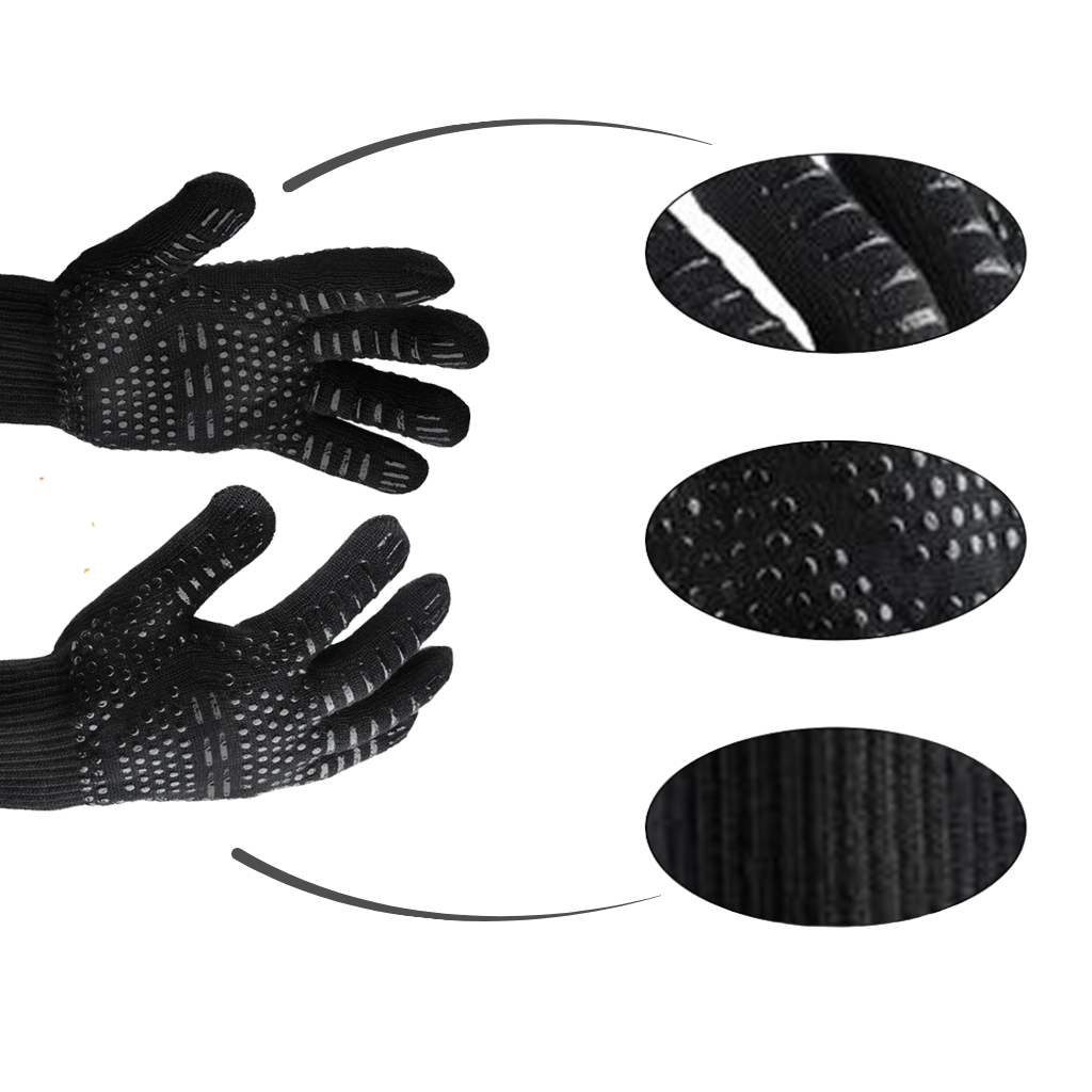 Gants pour barbecue résistant à la chaleur (1 paire)