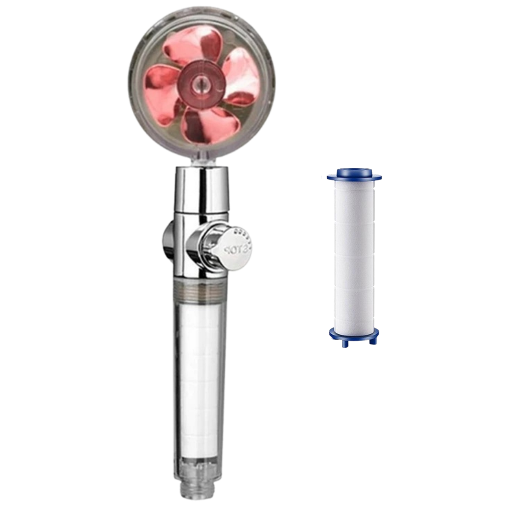 Pommeau de douche à haute pression avec hélice rotative