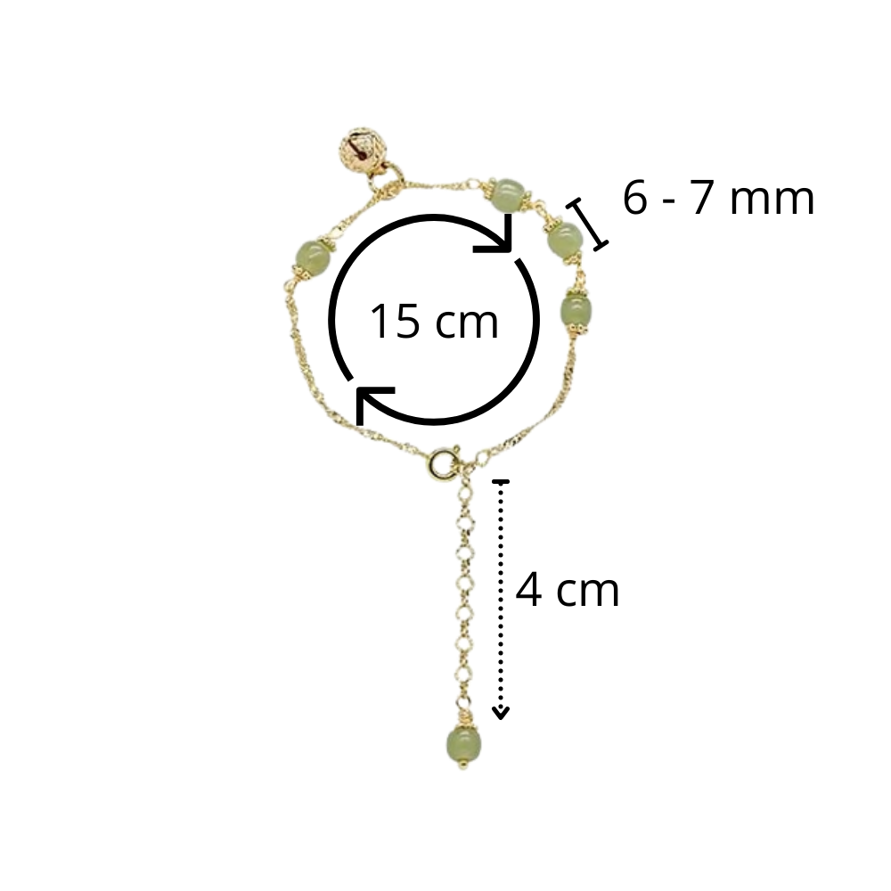 Bracelet à cloche en jade de Hetian