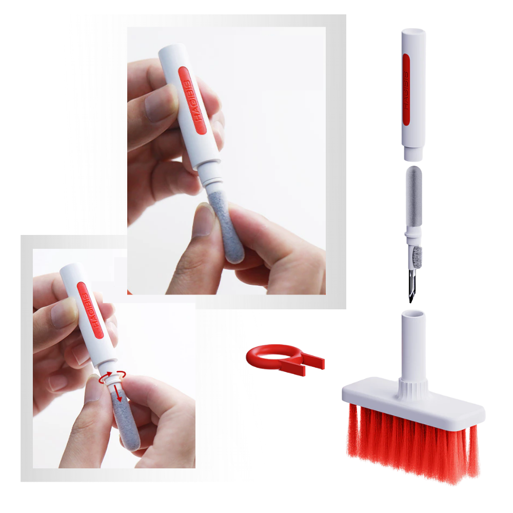 Nettoyeur de clavier et d'écouteurs 5-en-1