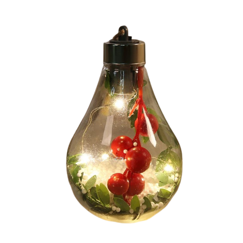 Ampoule Boule de Noël Transparente à LED