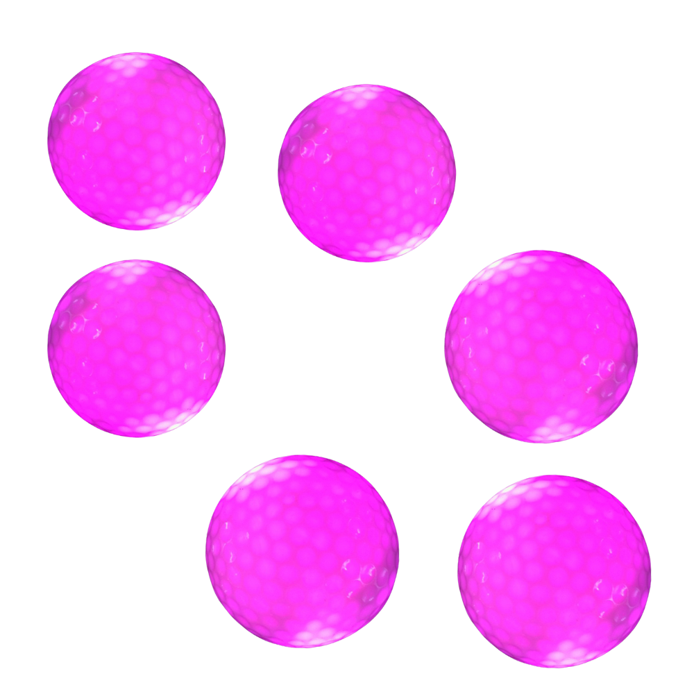 Lot de 6 balles de golf lumineuses à LED
