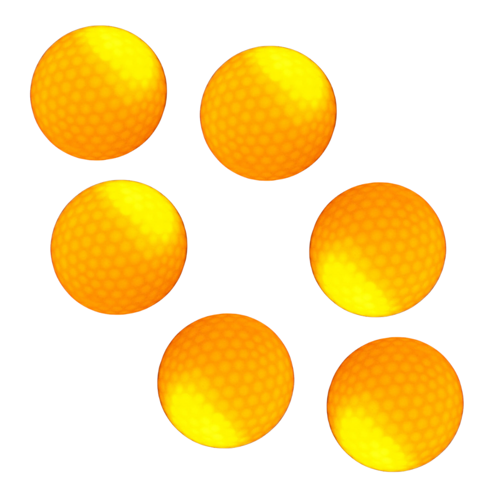 Lot de 6 balles de golf lumineuses à LED