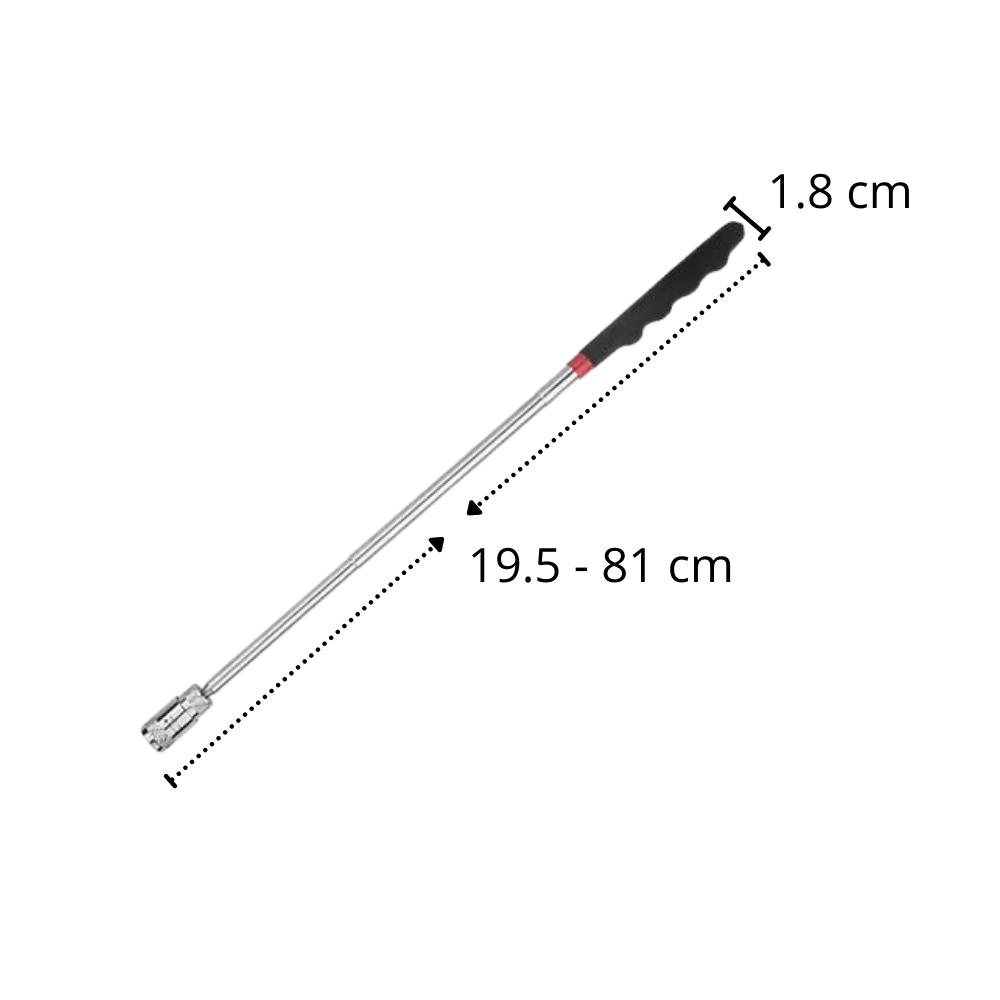 Outil de ramassage magnétique rétractable avec LED