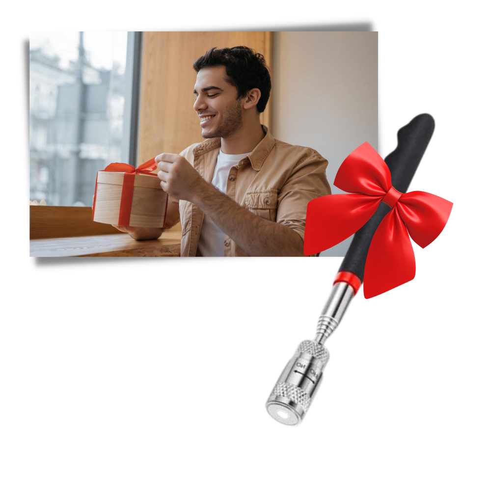 Outil de ramassage magnétique rétractable avec LED