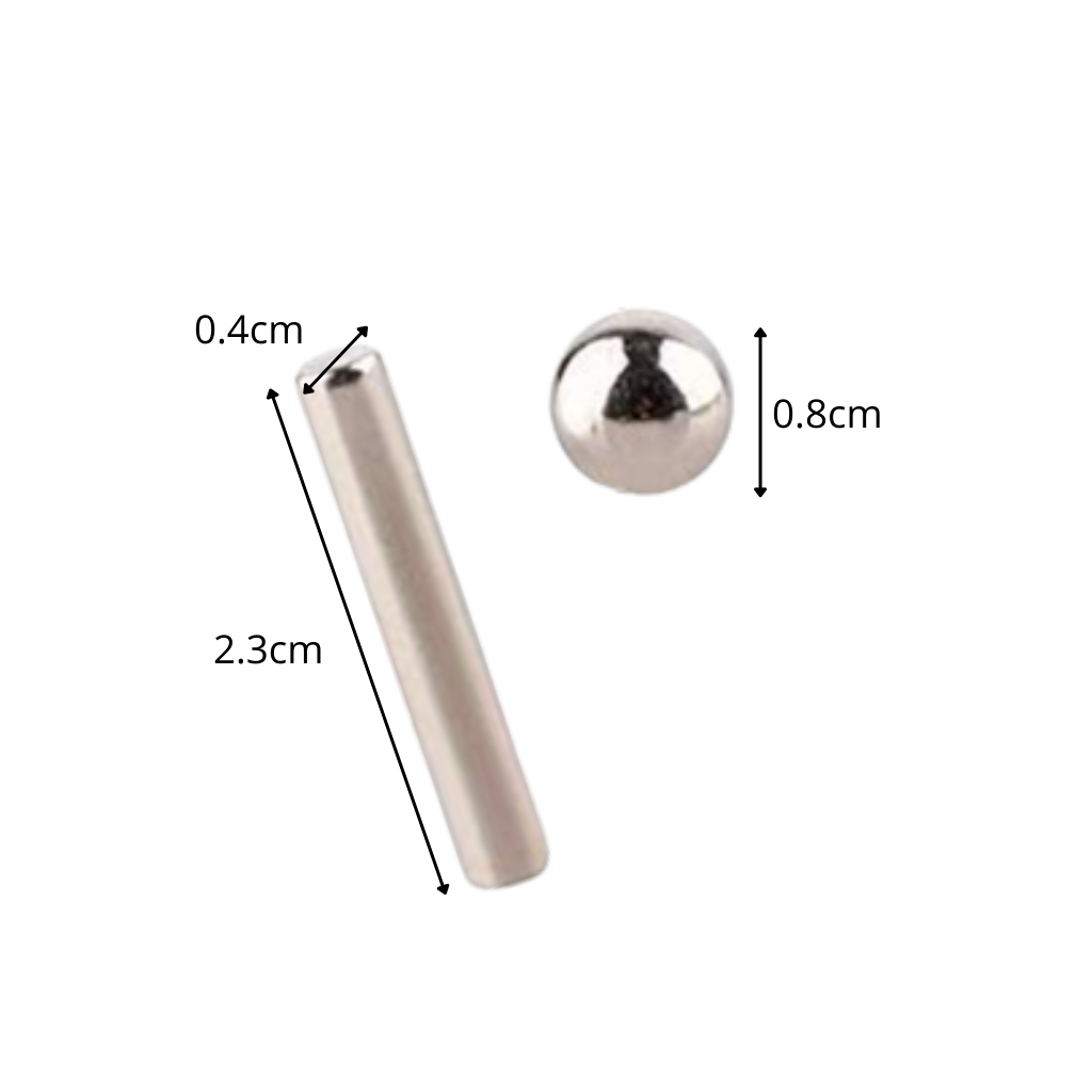 Bâtons et billes de construction magnétiques