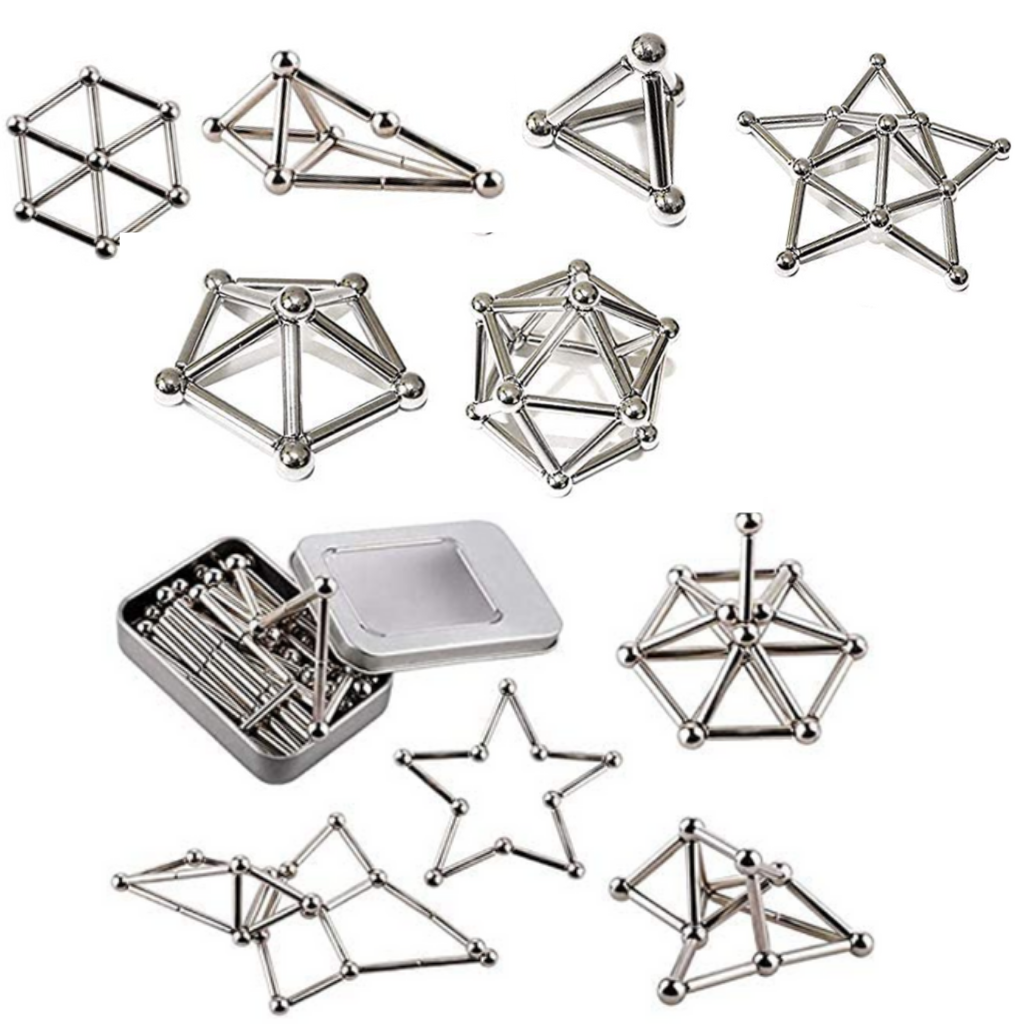 Bâtons et billes de construction magnétiques