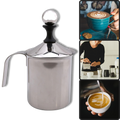 Mousseur manuel en acier inoxydable 400 ml