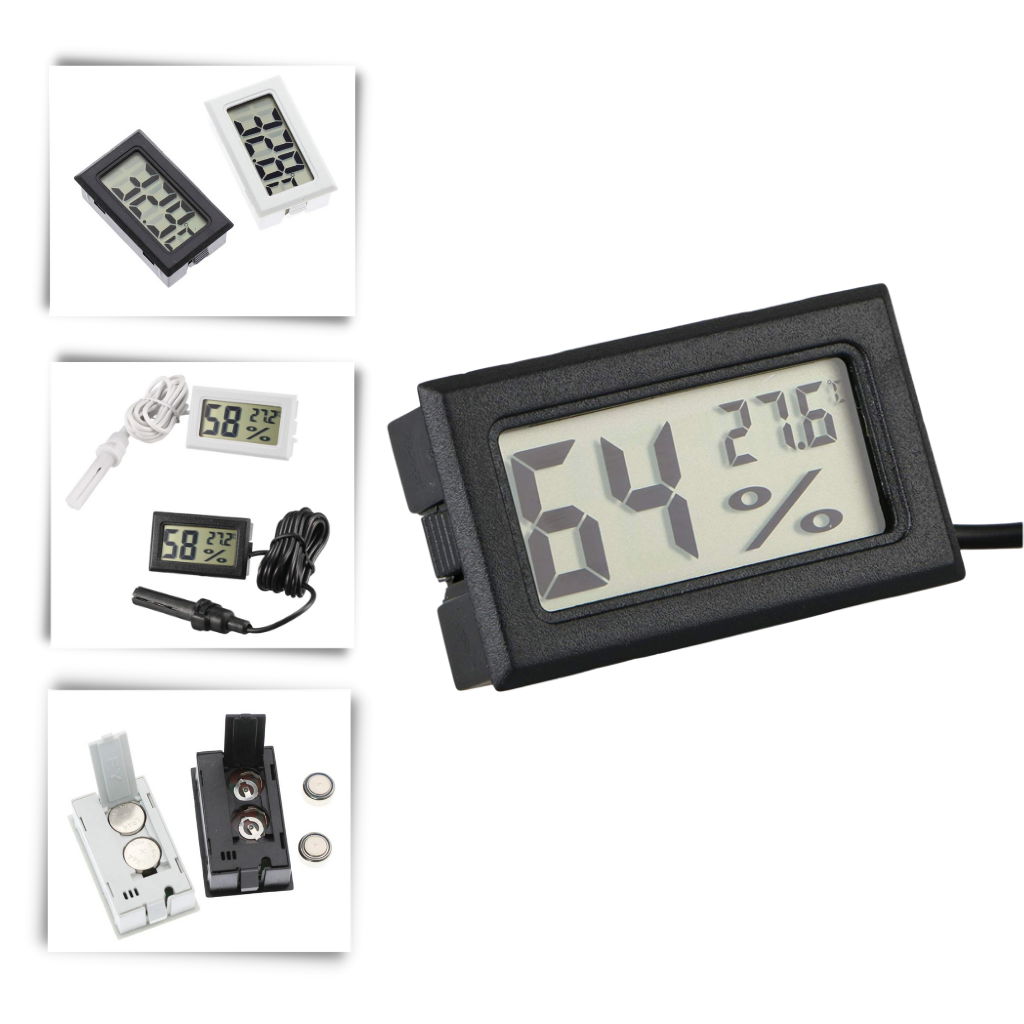 Mini thermomètre hygromètre digital LCD