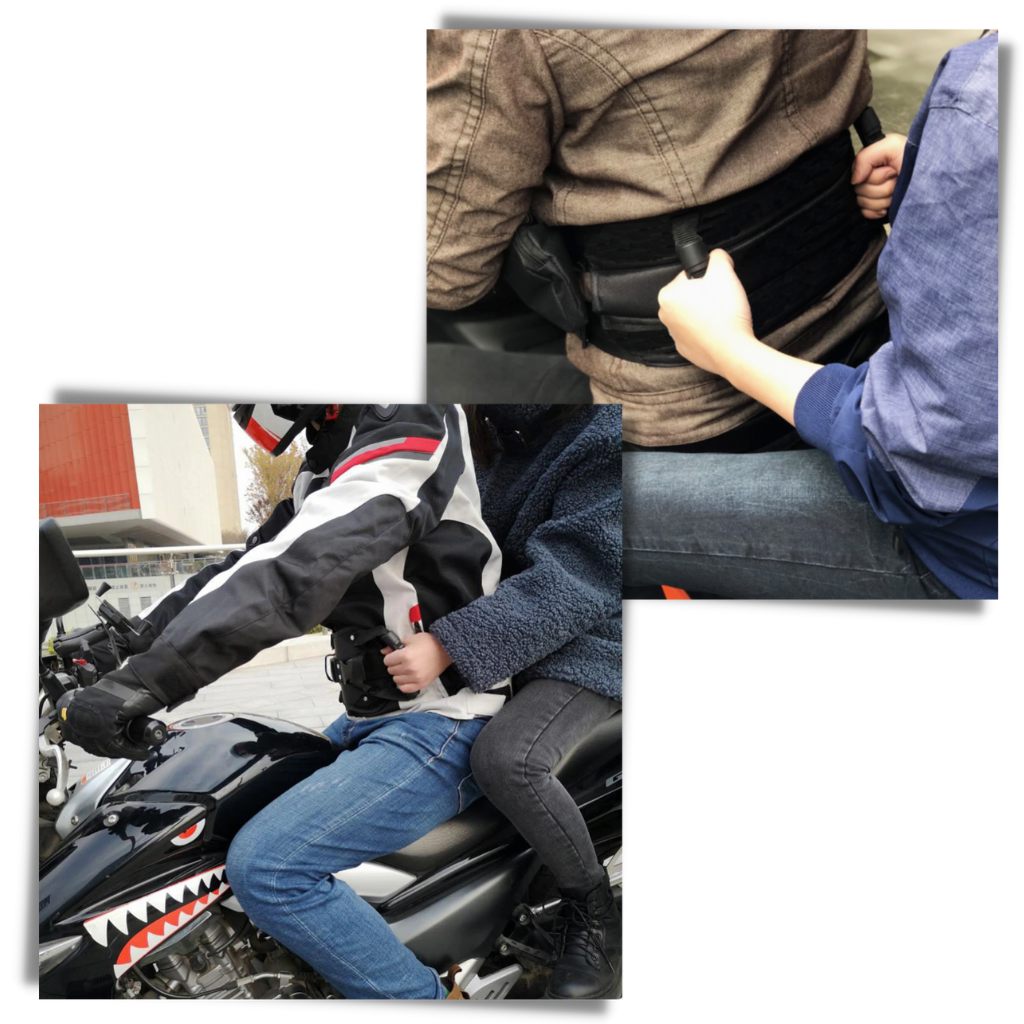 Ceinture de conducteur de moto pour le passager