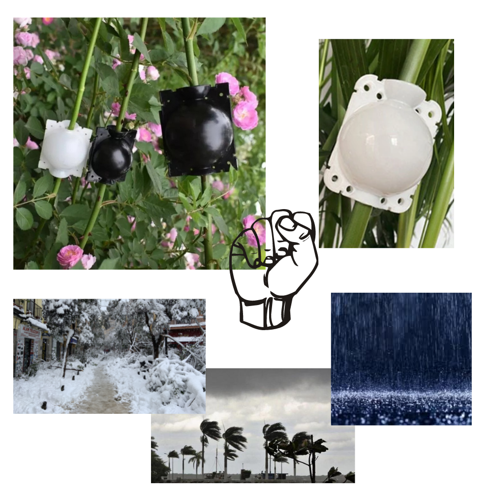 Lot de 3 boîtes à plantes pour la stratification de l'air