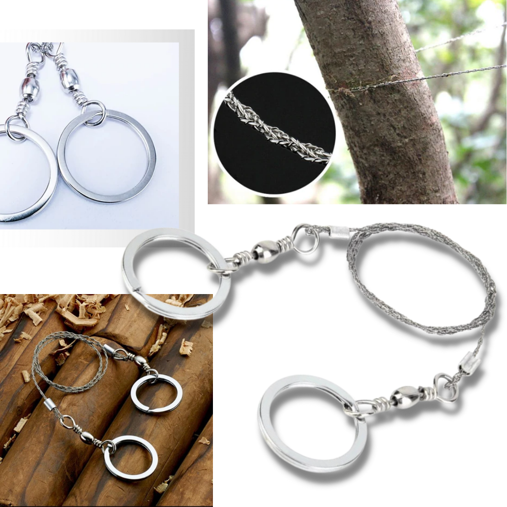 Scie à fil d'acier portative