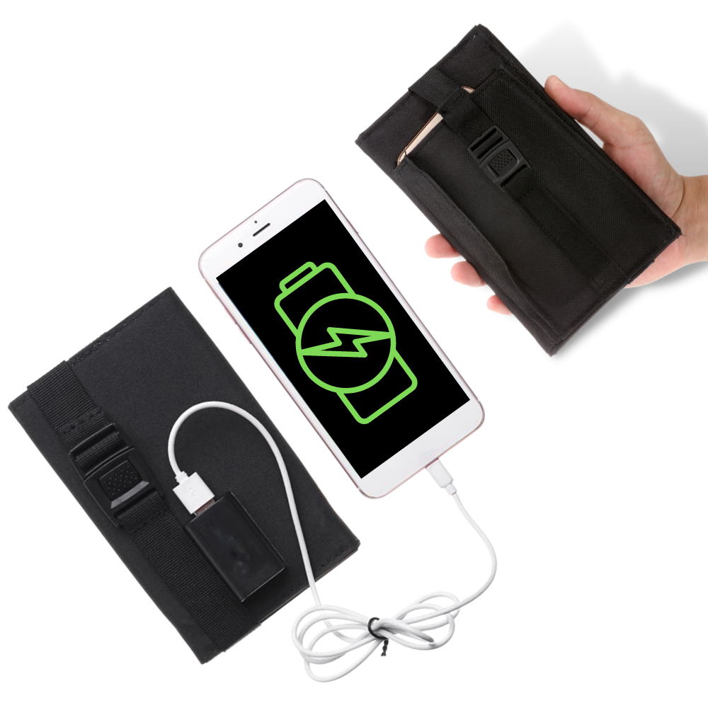 Chargeur portable à panneau solaire avec port USB