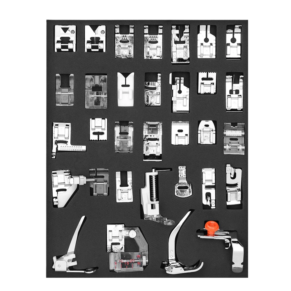 Lot de 32/42 pieds-de-biche pour machine à coudre