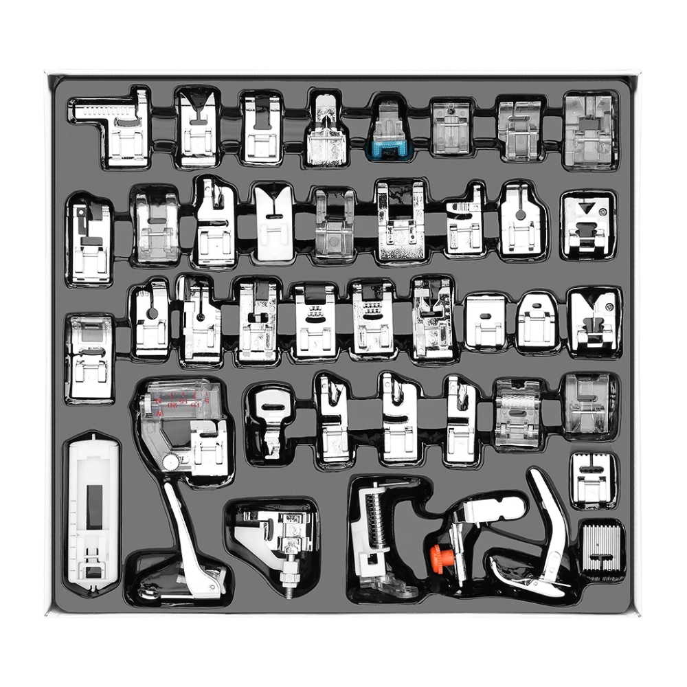 Lot de 32/42 pieds-de-biche pour machine à coudre