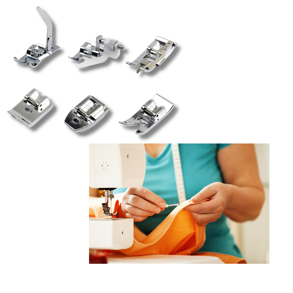 Lot de 32/42 pieds-de-biche pour machine à coudre