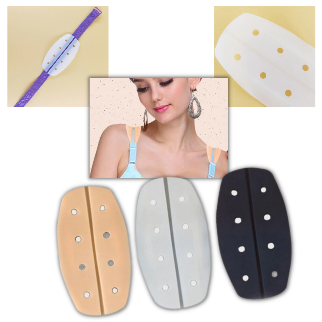 1 paire de protège-bretelles en silicone antidérapant pour soutien-gorge