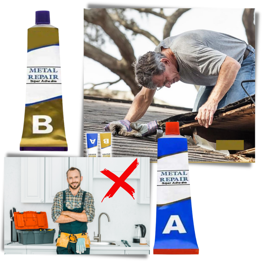 Pâte de réparation pour métaux industriels