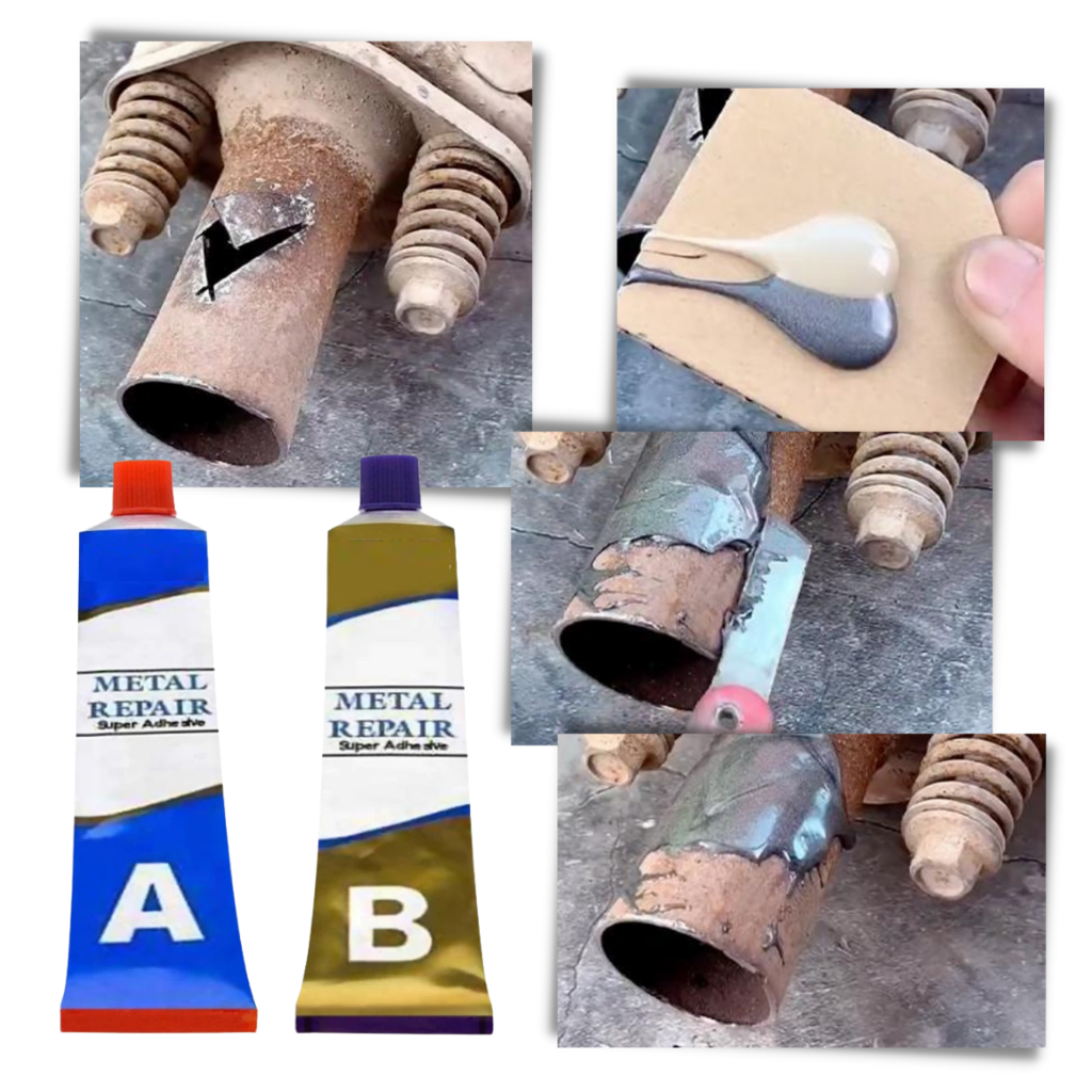 Pâte de réparation pour métaux industriels