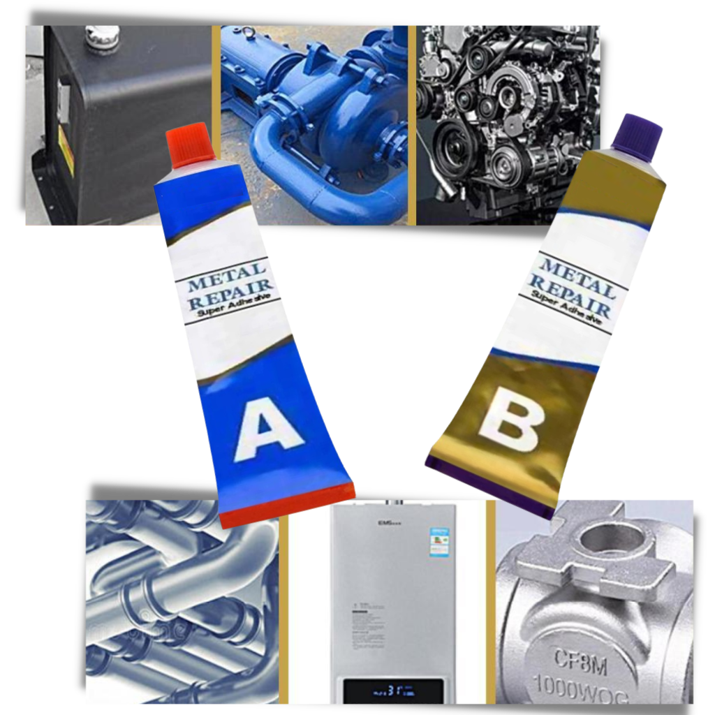 Pâte de réparation pour métaux industriels