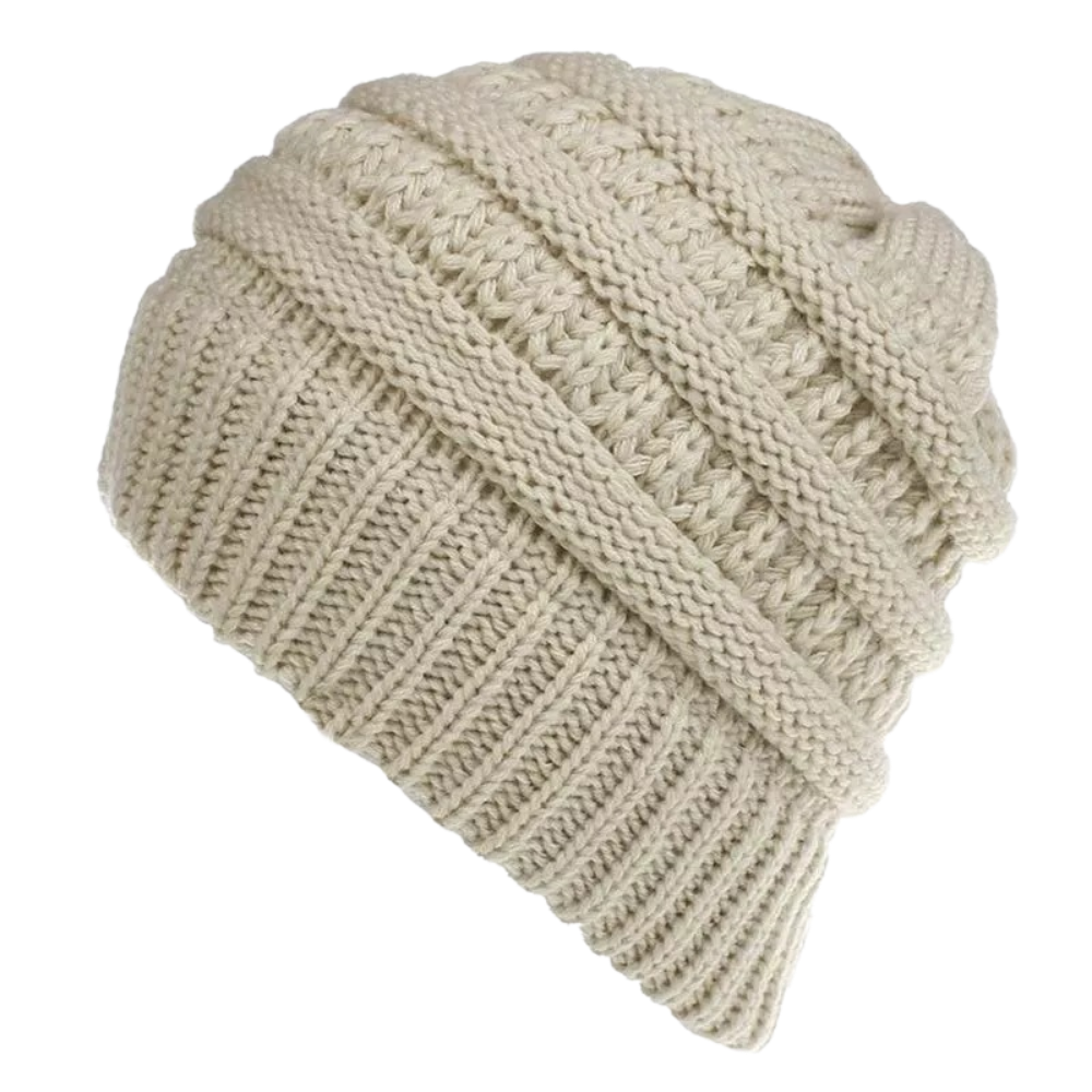 Bonnet à trou pour queue de cheval et chignon