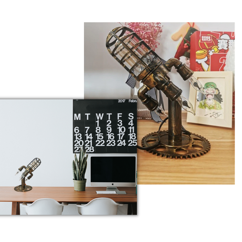 Lampe LED en forme de fusée