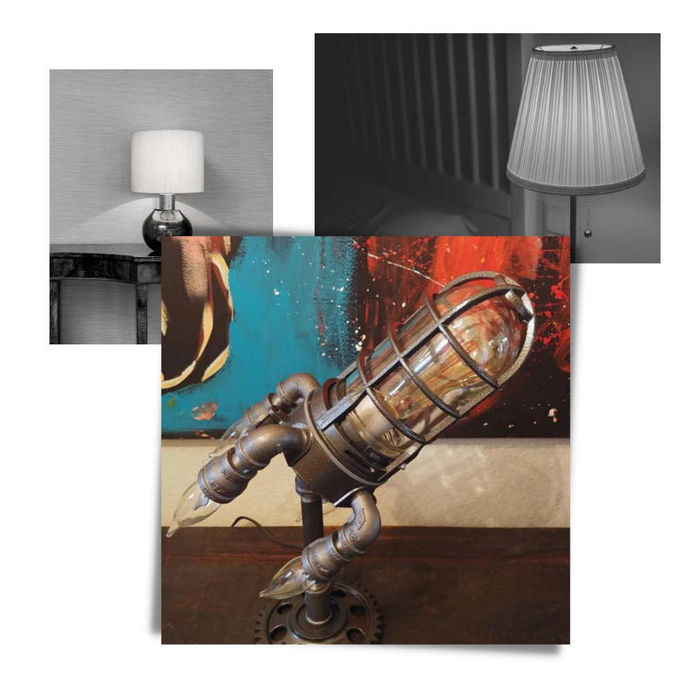 Lampe LED en forme de fusée