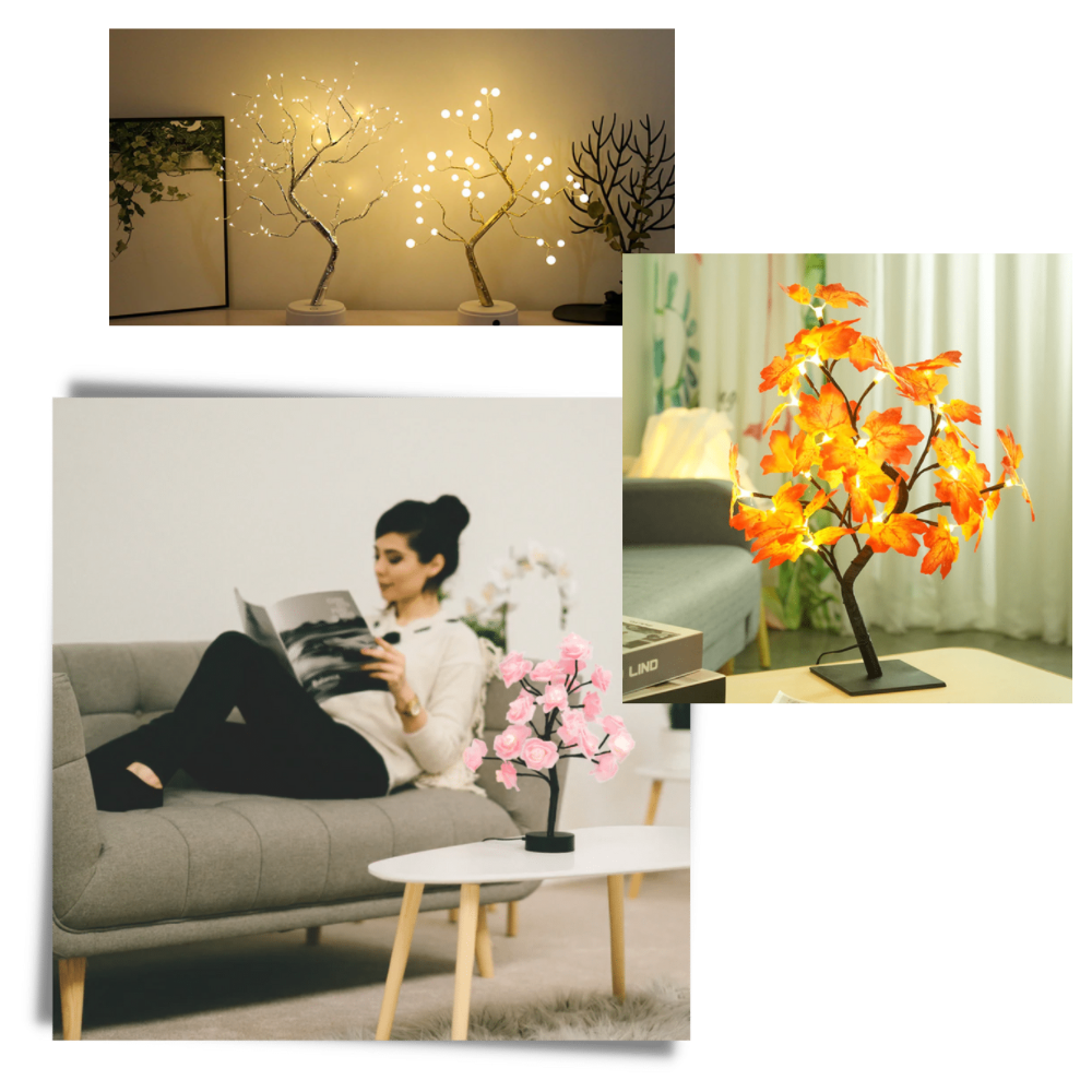 Lampe ravissante en forme de rosier