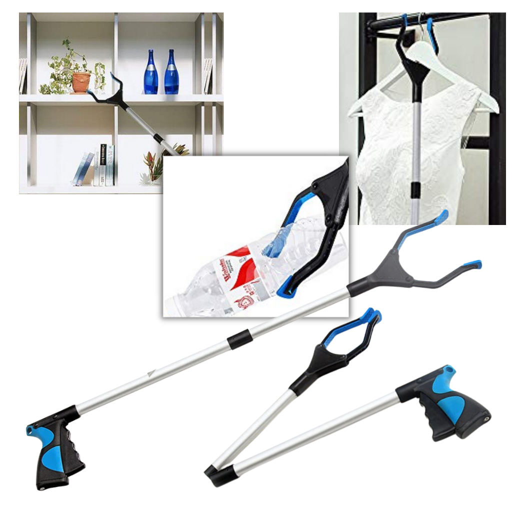 Outil de préhension et de ramassage avec tête rotative