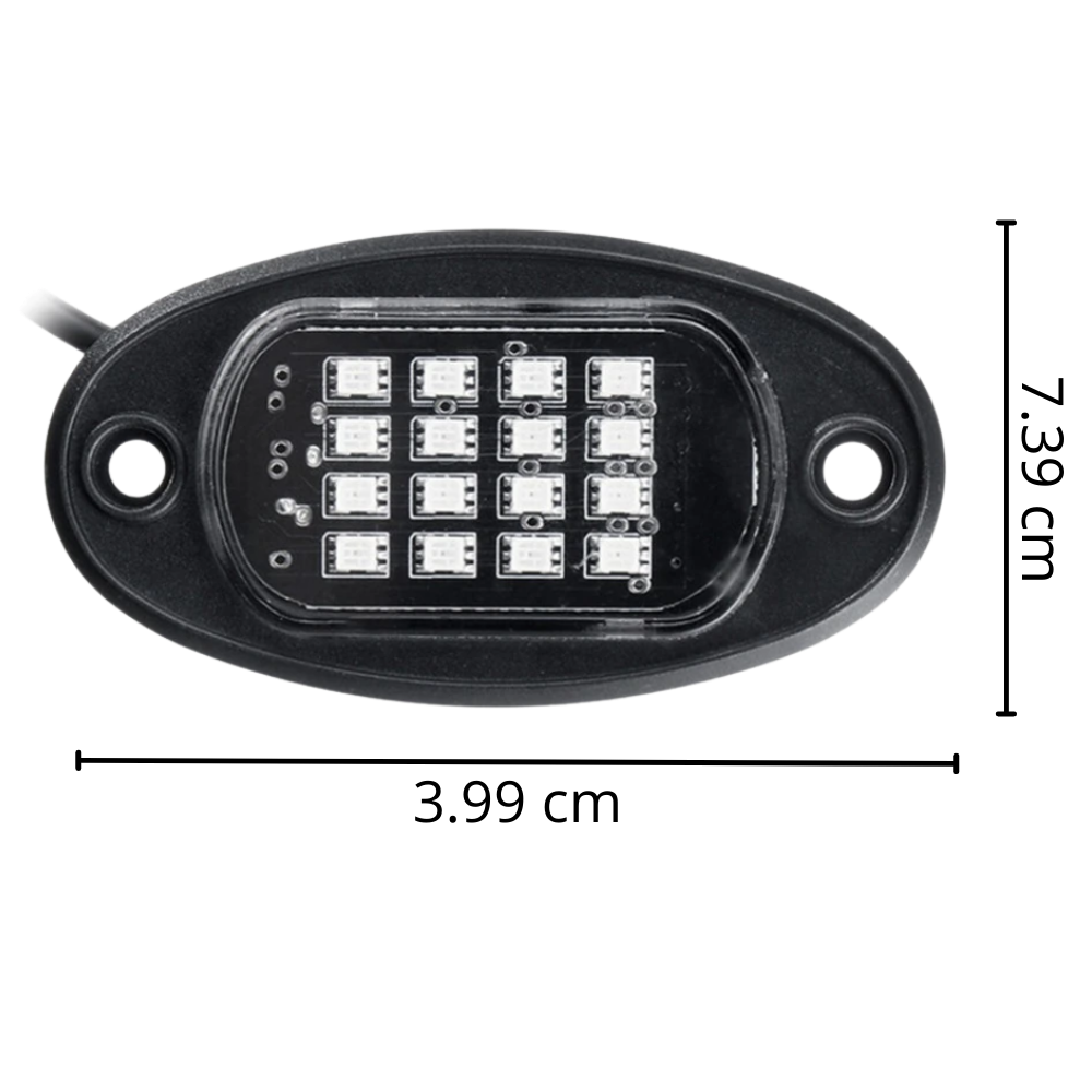 Ensemble de 8 lumières RVB pour véhicules