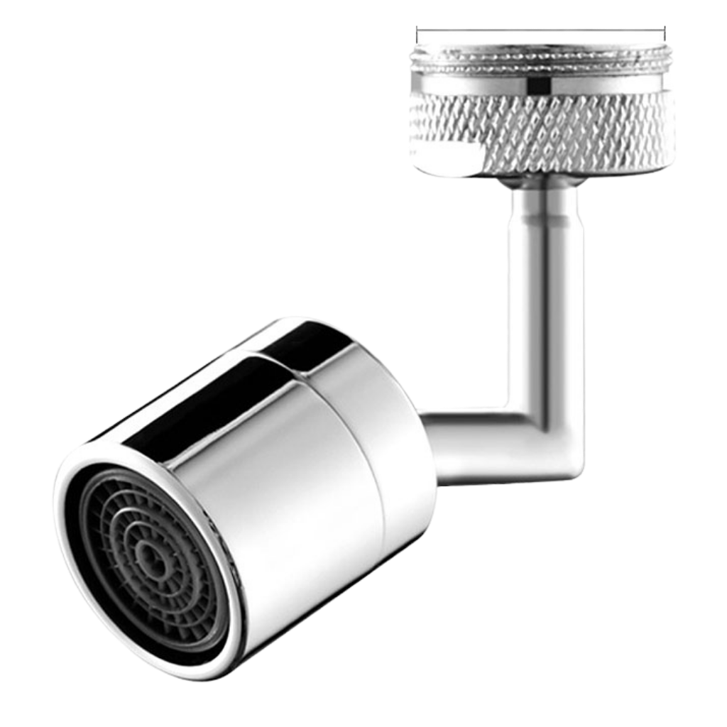 Buse de robinet rotative anti-éclaboussures orientable à 360°