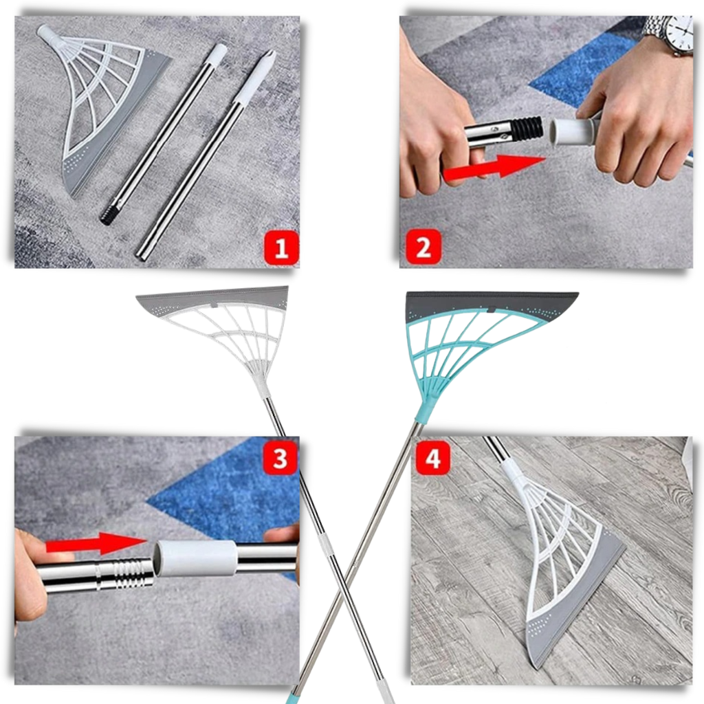 Balai télescopique en caoutchouc