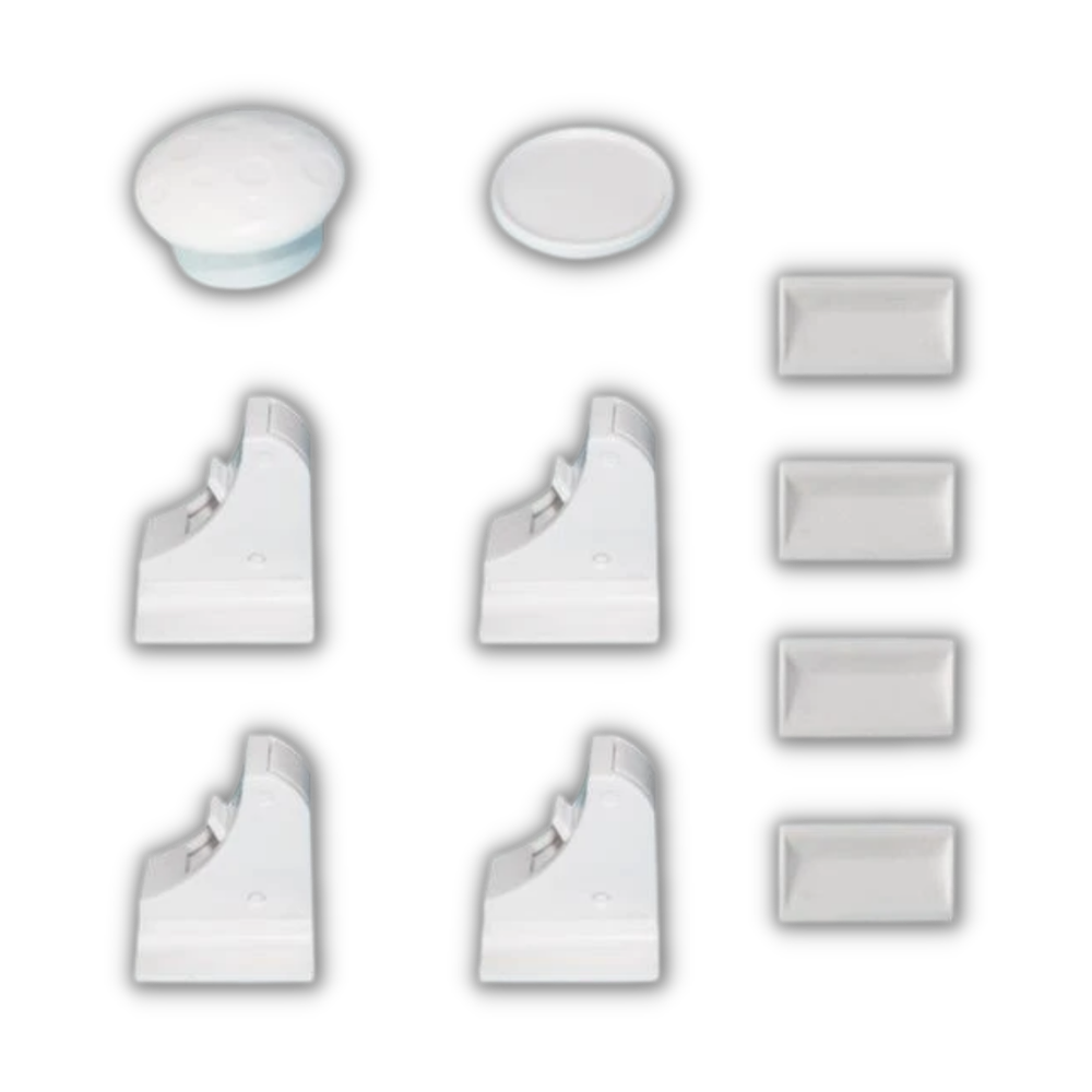 Lot de 4 serrures magnétiques d'armoires pour la sécurité des enfants