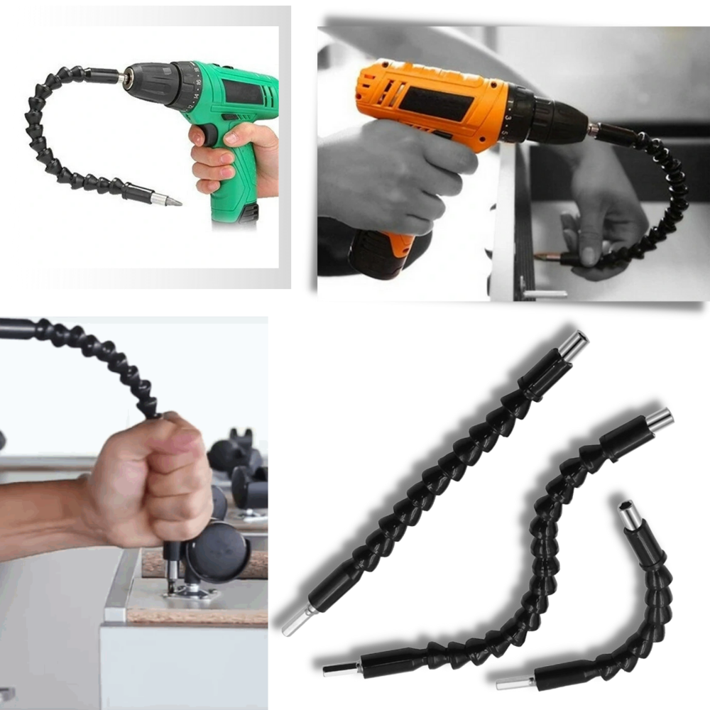 Porte-foret flexible pour perceuse électrique