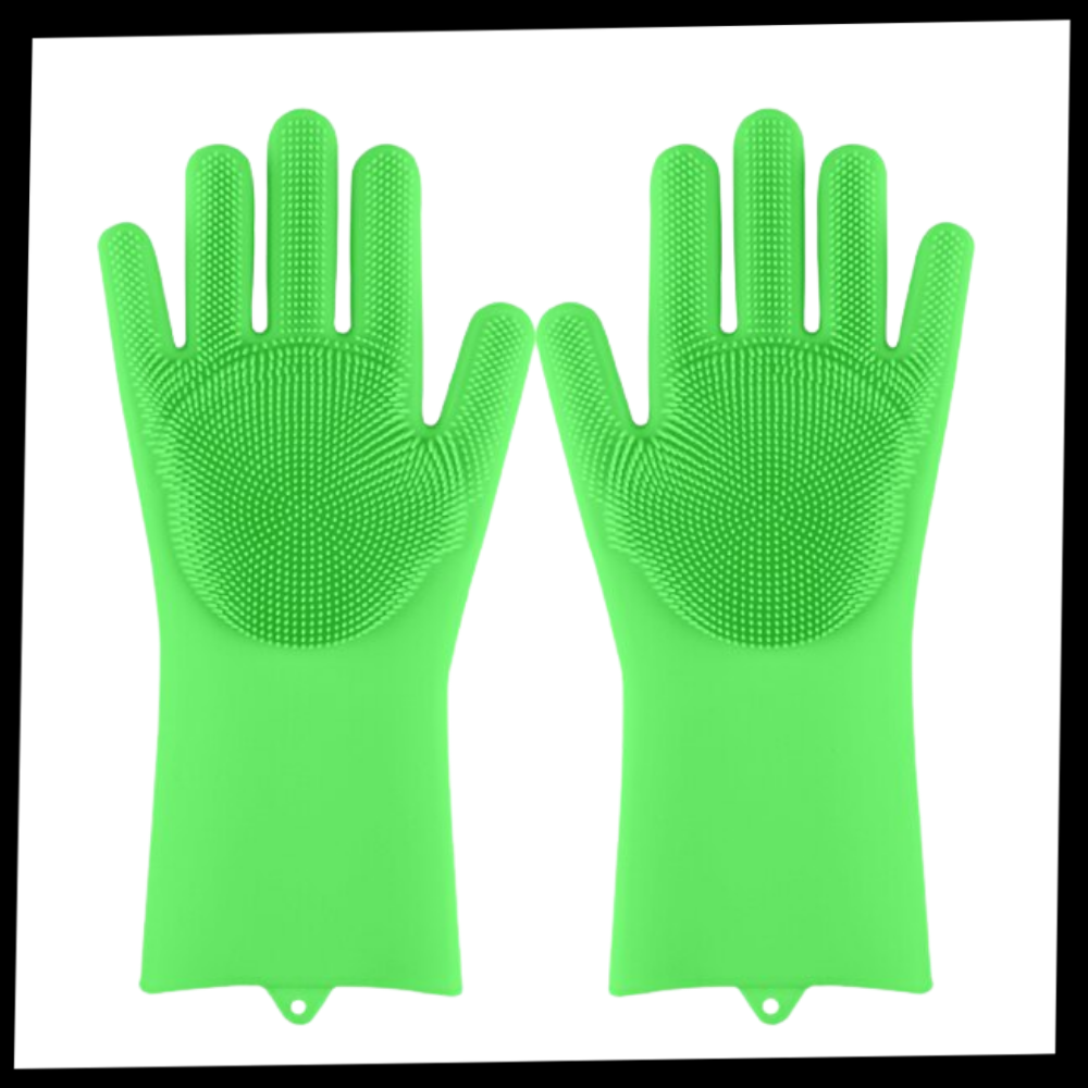 Gants de vaisselle en silicone à usages multiples