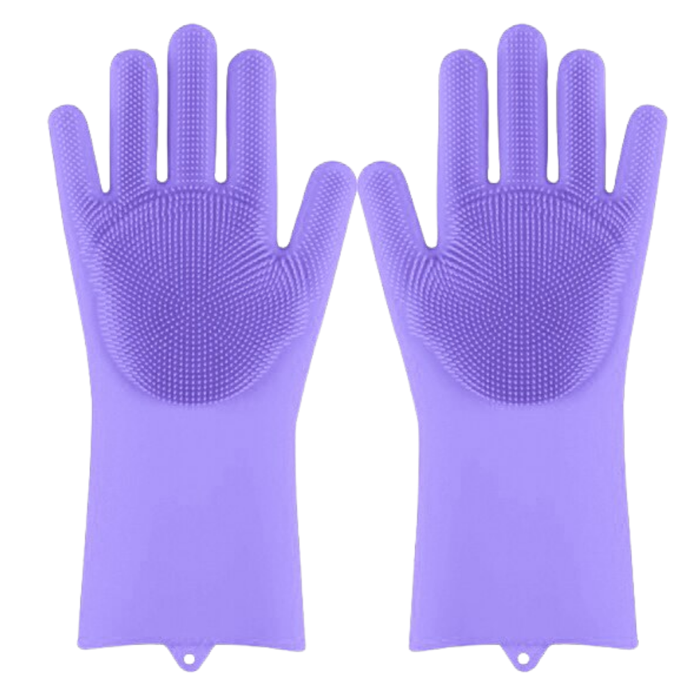Gants de vaisselle en silicone à usages multiples