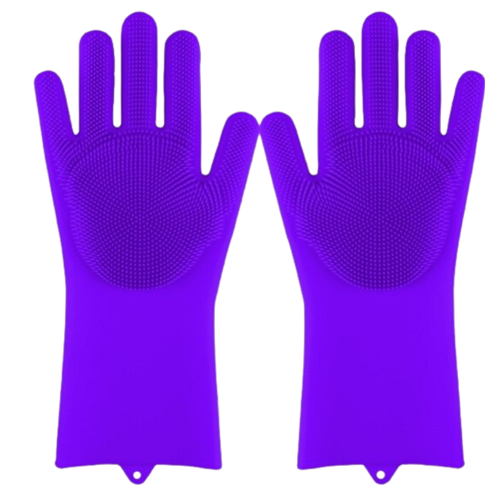 Gants de vaisselle en silicone à usages multiples