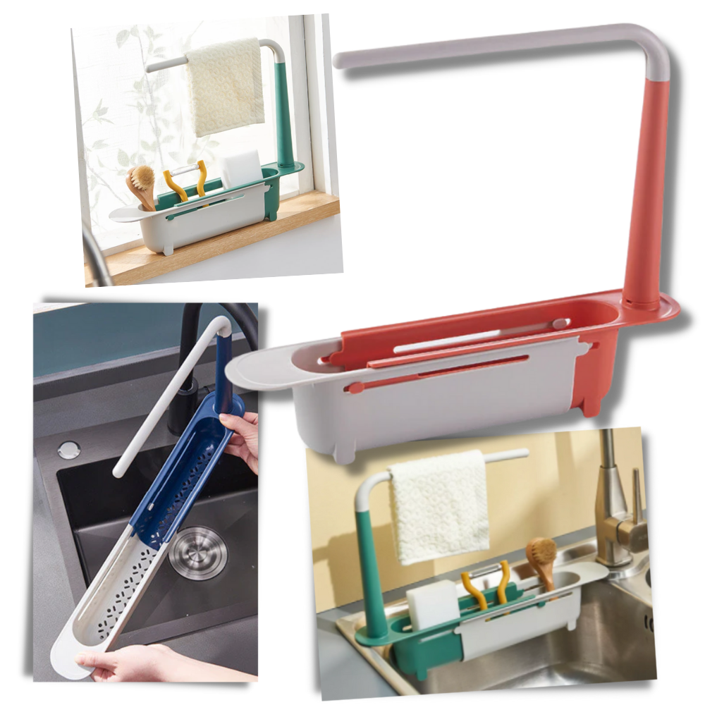 Support de rangement extensible pour évier