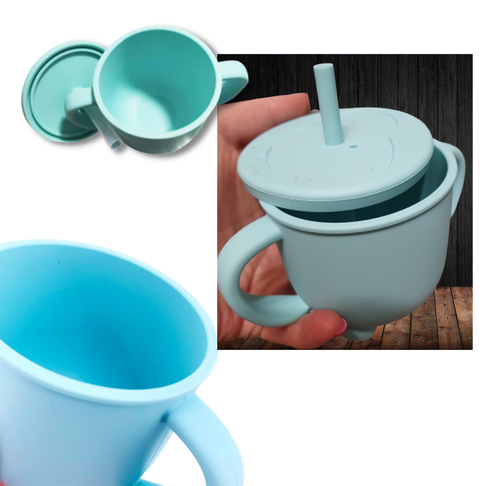 Tasse à bec en silicone pour bébés