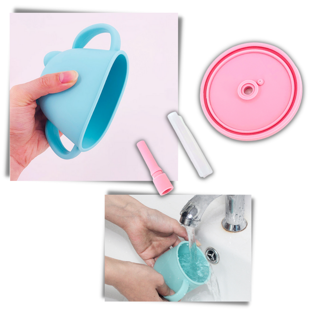 Tasse à bec en silicone pour bébés
