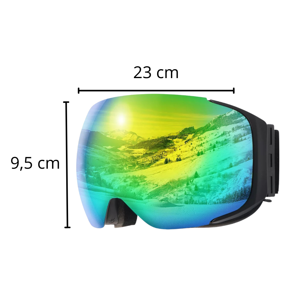 Lunettes de protection pour la neige avec un pack de verres