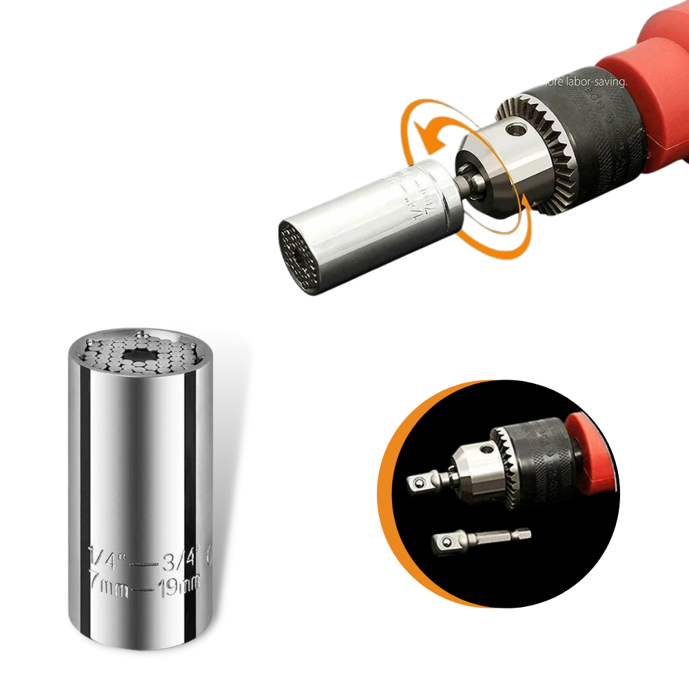 Clé à douilles universelle