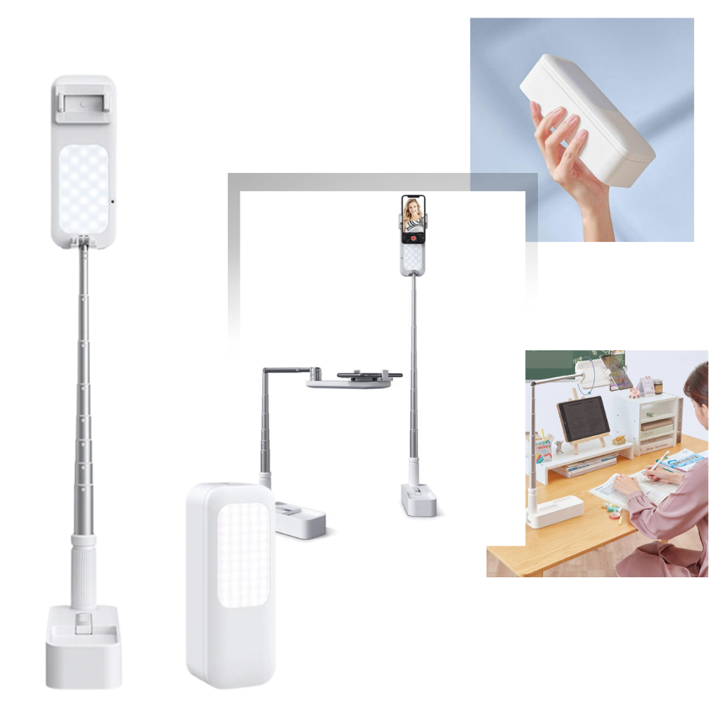 Support pour smartphone avec kit d'éclairage bluetooth intégré