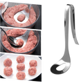 Cuillère à boulettes de viande en acier inoxydable