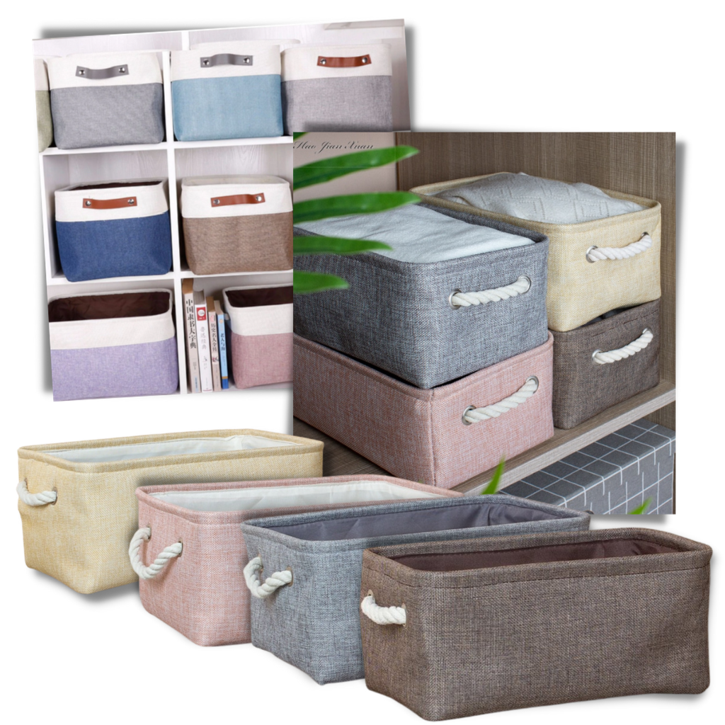 Panier à linge élégant avec poignées en corde