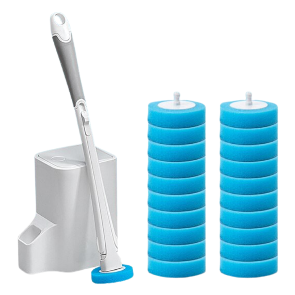 Ensemble de brosses de toilettes jetables