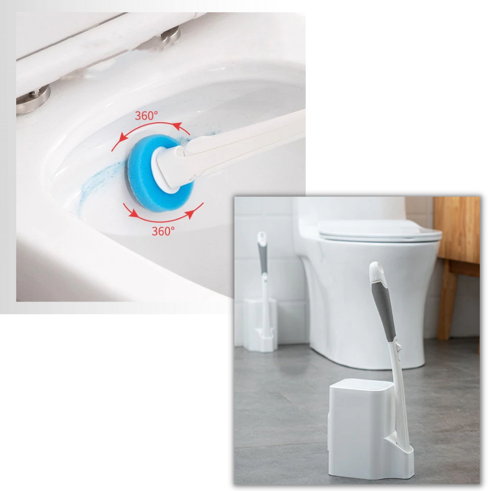 Ensemble de brosses de toilettes jetables