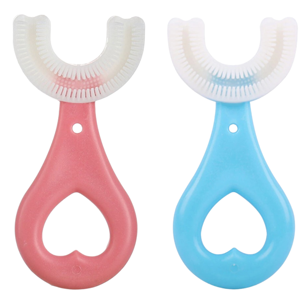 Brosse à dents en forme de U pour enfants (paquet de 2)