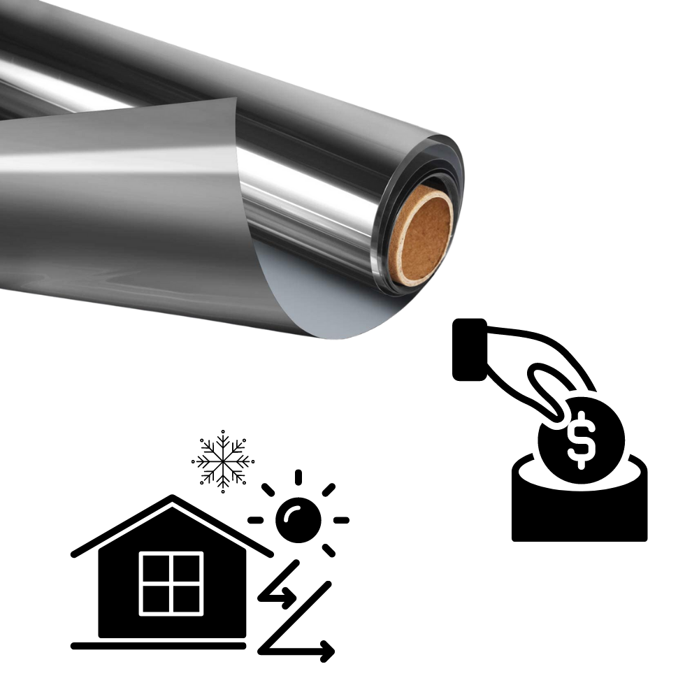 Film anti-regards réfléchissant pour fenêtres